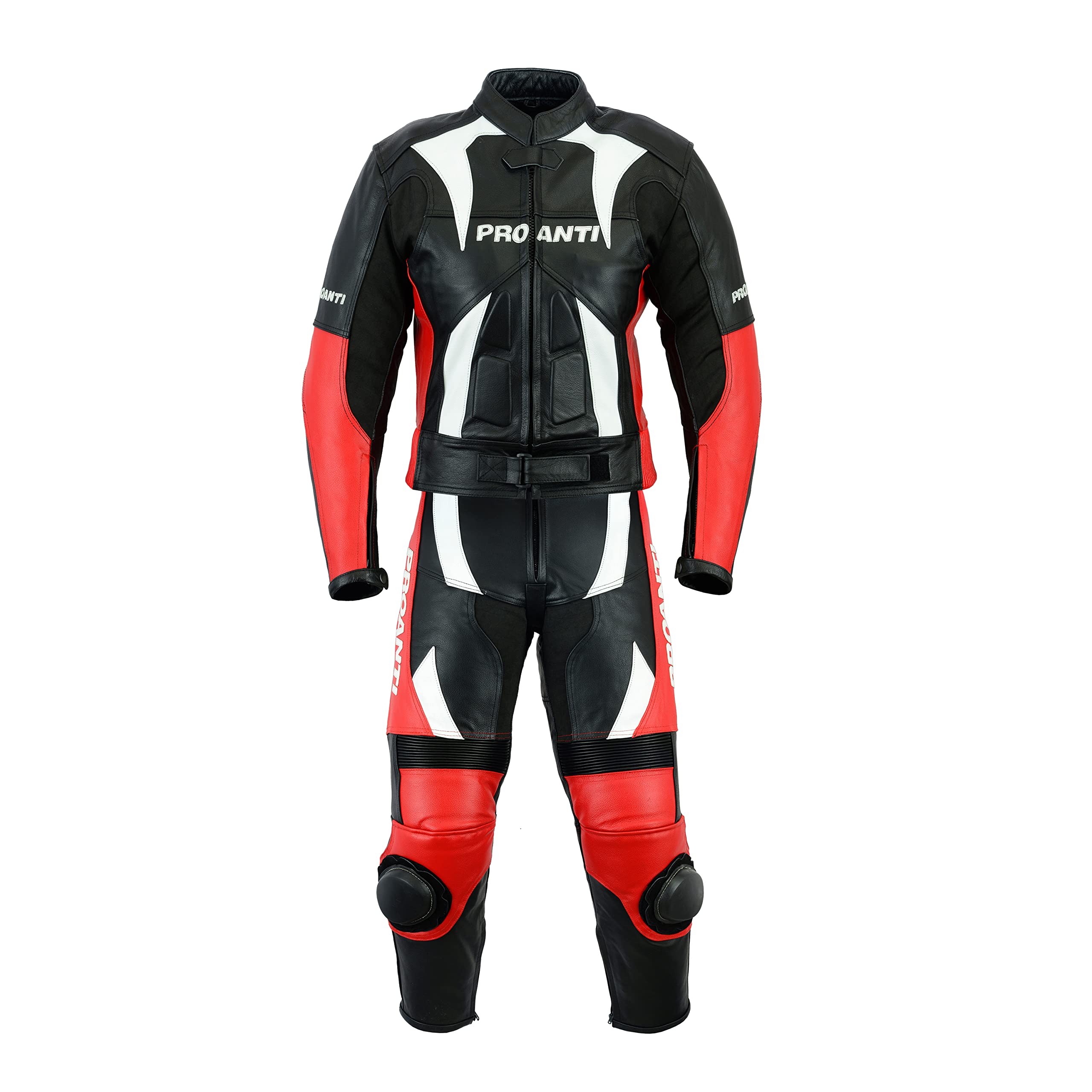 PROANTI Lederkombi Motorrad Leder Kombi Motorradkombi 2 Teiler