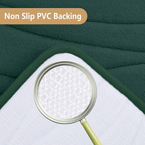 Miniatura 157 de Buganda - Alfombra de baño de espuma viscoelástica 24x16, tapetes de baño extra suaves y absorbentes, antideslizantes y lavables a máquina para el