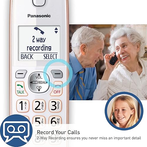 Miniatura 6 de Panasonic KX-TGD862G - Teléfono inalámbrico con Bluetooth Link2Cell, asistente de voz, contestador automático y bloqueo de llamadas, sistema