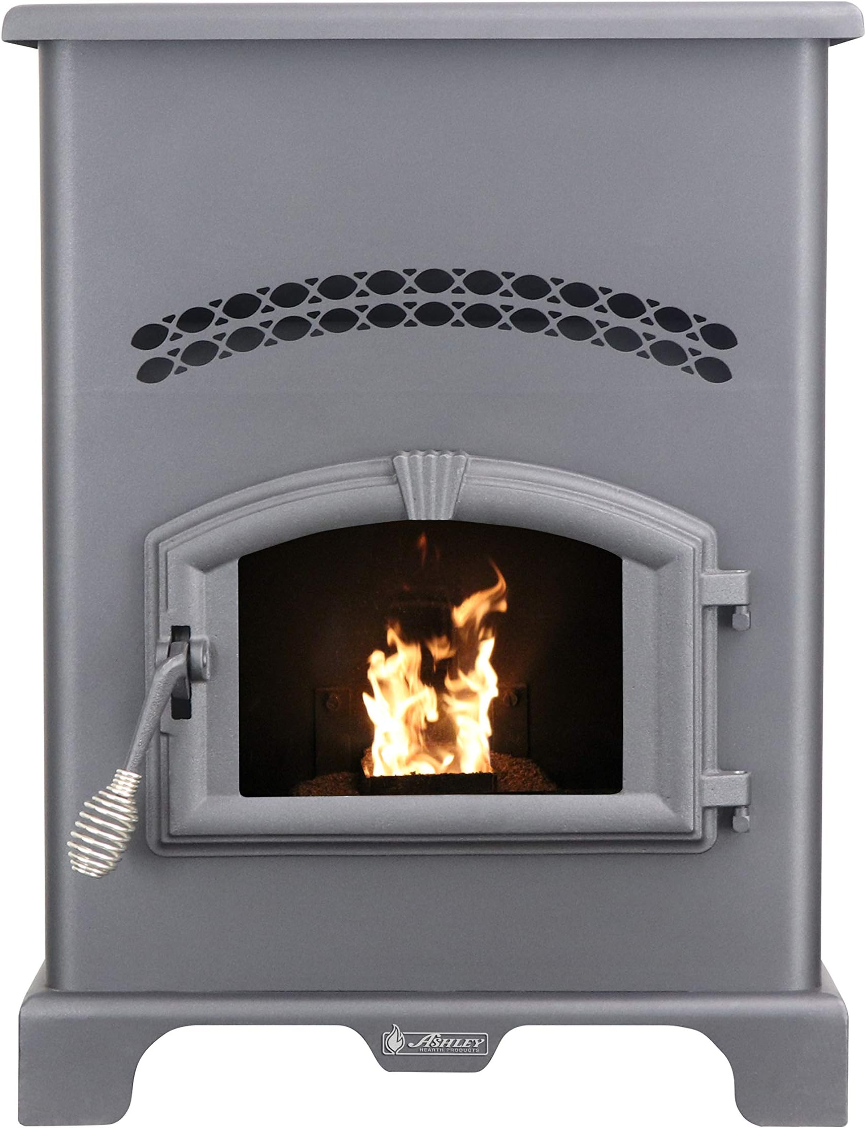 Ashley Hearth Products AP130 2,200 Sq Ft EPA Certified Pellet Stove with 130 lb Hopper, Black