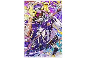 Justin Jefferson Canvas Poster: A Touch of Excellence for Vikings Fans