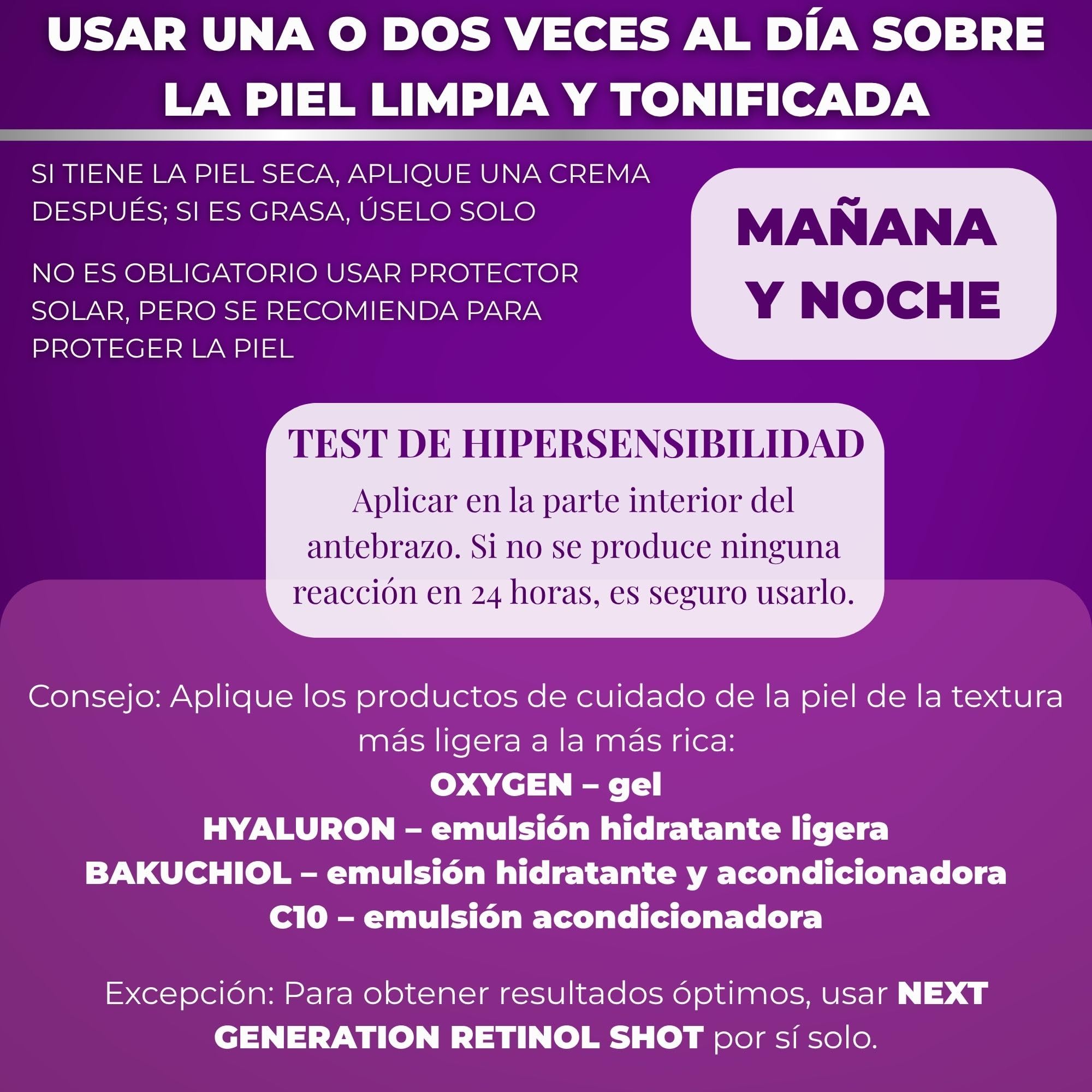 Afrodita Professional Bakuchiol Phyto Retinol Shot 2% - Sérum facial con Sytenol A, pantenol, beta-glucano y escualano, sin fragancia, vegano, 30 ml