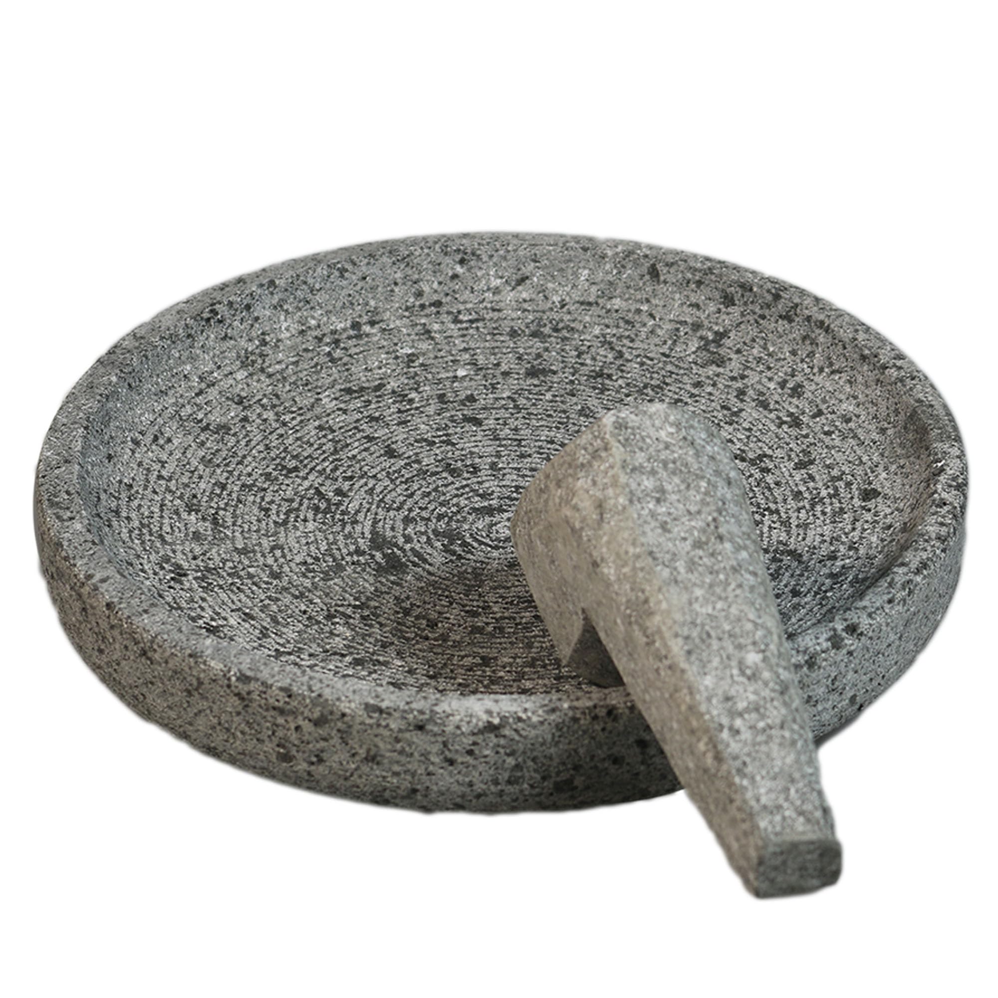 Cobek Mörser aus vulkanischem Gestein - Traditionelles Zerkleinern und Mahlen in modernem Design