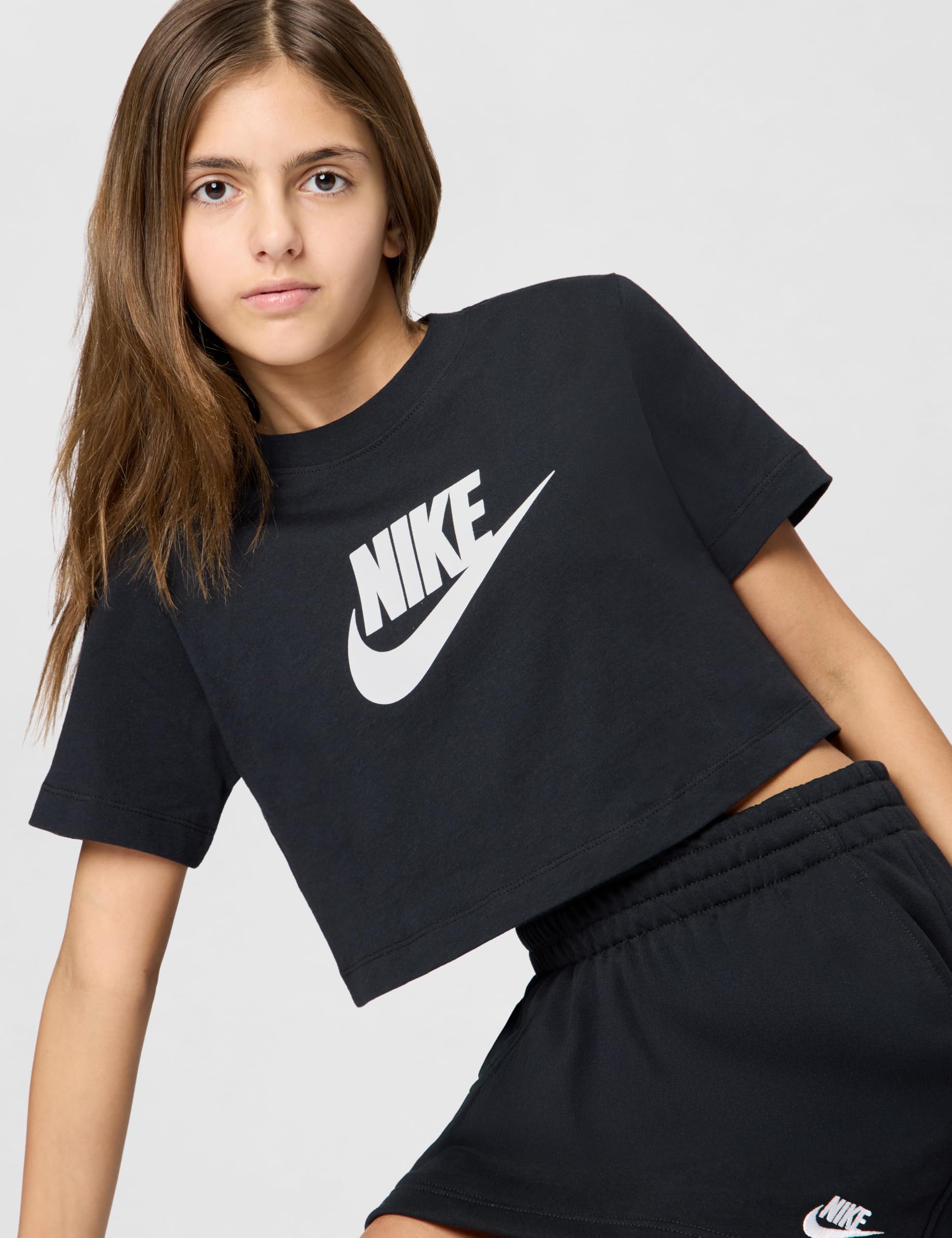 NIKE G NSW tee Crop Futura Hbr Top Niñas (Pack de 1)