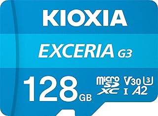 KIOXIA EXCERIA G3 164GB microSD Memory Card with Adapter, UHS-I U3 V30 A2, Up to 160MB/s Read, 4K Video Recording Price In India