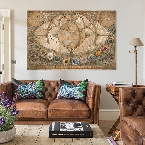 Miniatura 3 de Mapa histórico del viejo mundo mapa vintage Mapa de estilo de restauración antigua Mapa de arte impreso Mapa del mundo Arte para el hogar Carteles