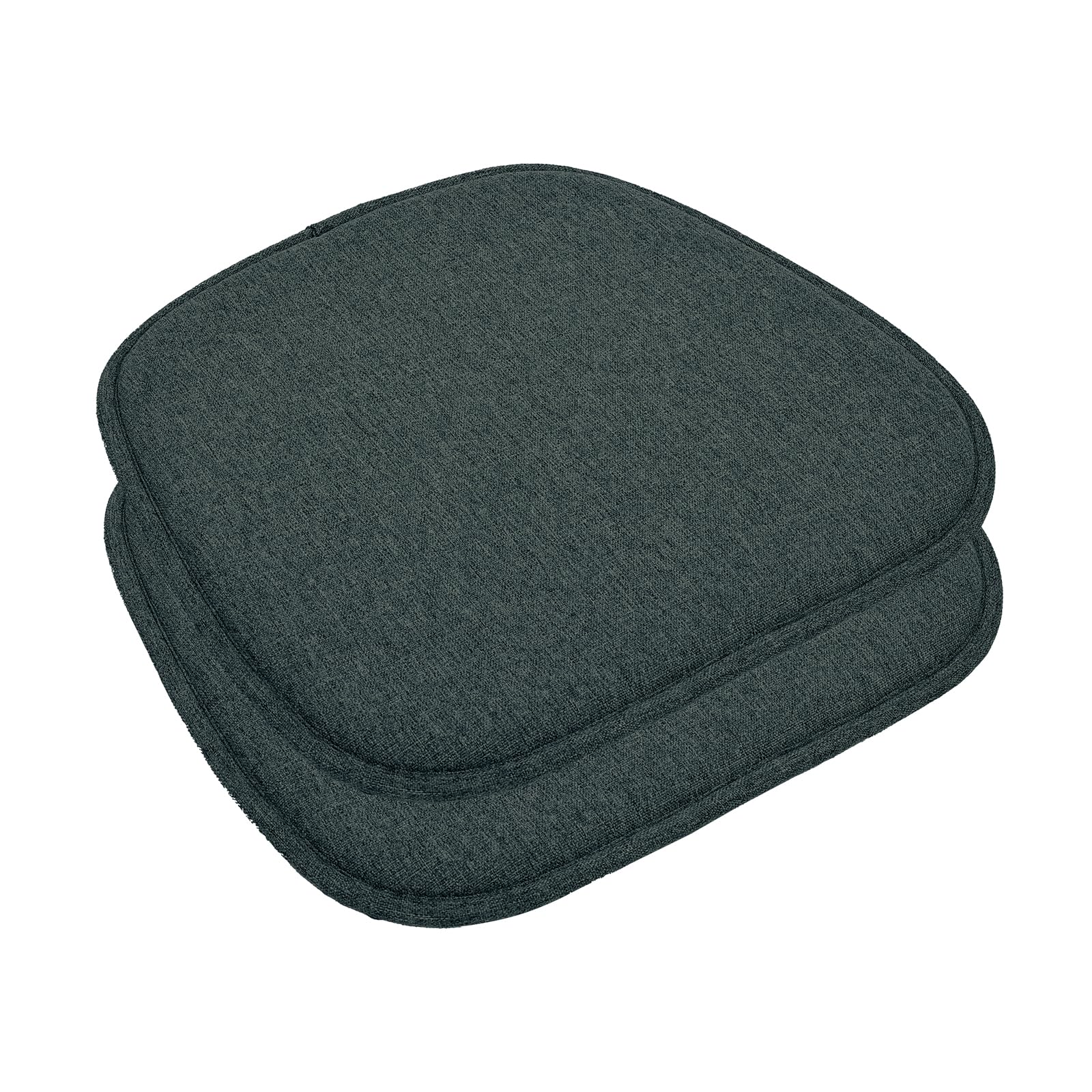 Cuscini Antiscivolo per Sedie 41x39 cm Set di 2 Nero