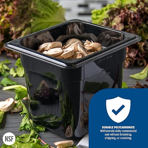 Miniatura 5 de Carlisle FoodService Products Storplus - Bandeja de plástico para alimentos de tamaño 16, contenedor de almacenamiento de alimentos, para catering,