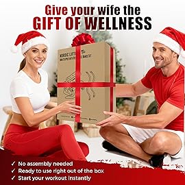 Nordic Lifting Mini Stepper & Stair Climber - White - Compact Fitness Stepper w/Resistance Bands, LCD Monitor, 330LB Weight Limit - Home Leg & Thigh Workout Machine