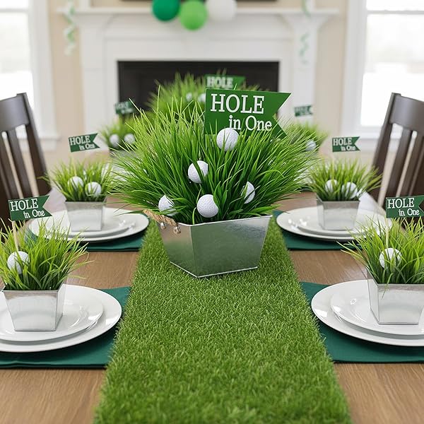 Vibrant Golf-Themed Table Centerpiece Kits