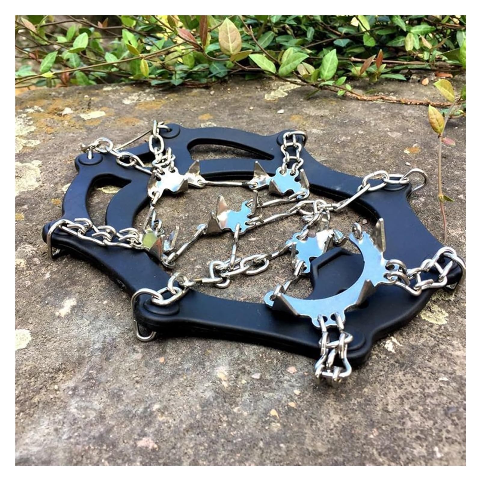 Eisgreifer-Spikes mit 18 Zähnen for Schuhe – rutschfeste Schnee- und Eisstollen for Klettern und Gehen auf Eis