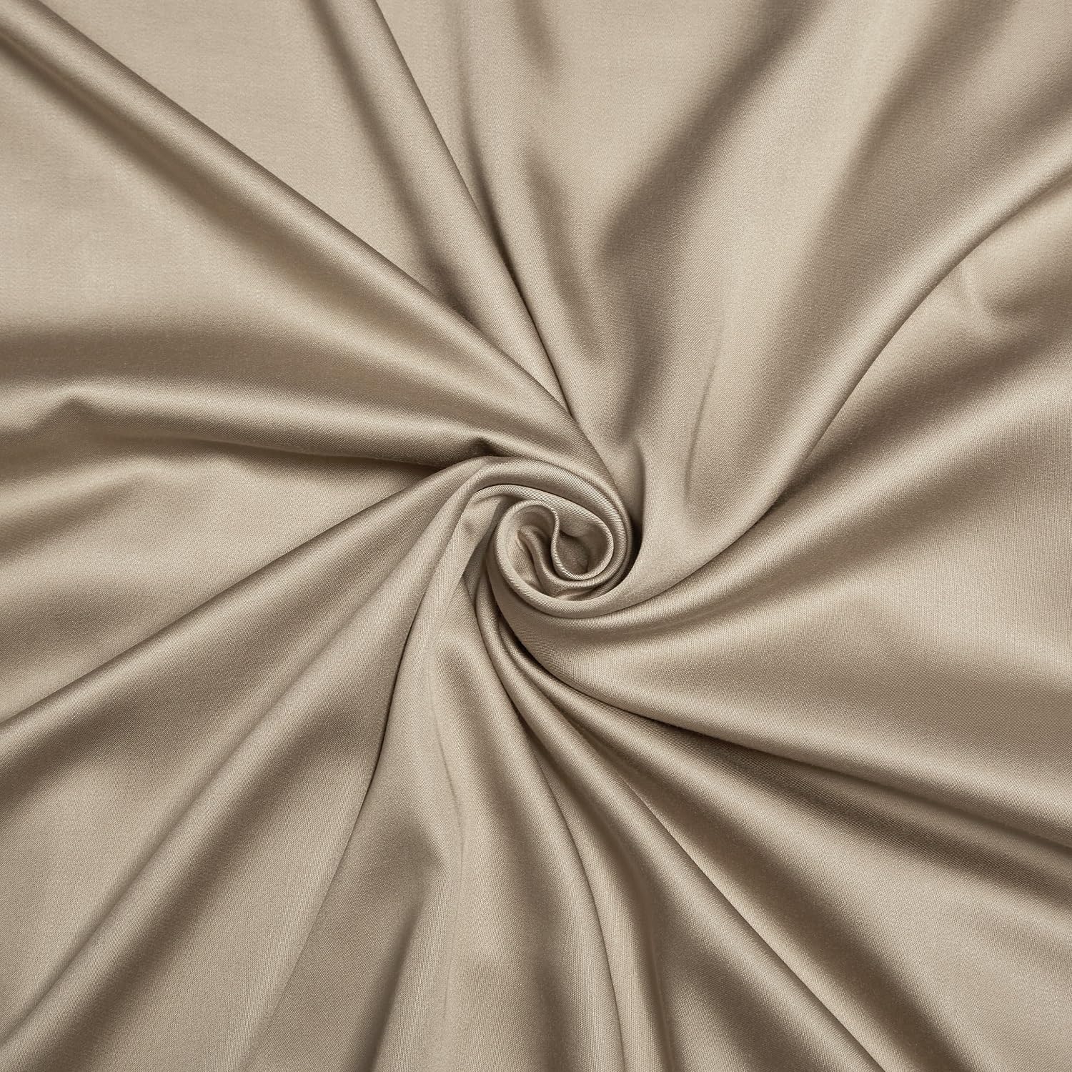 Biancheria da letto in bambù, 135 x 200 cm, colore oro, cachi, estate, inverno, rinfrescante, in fibra di bambù, lucida, set di biancheria da letto traspirante, in bambù, 2 pezzi, copripiumino 135