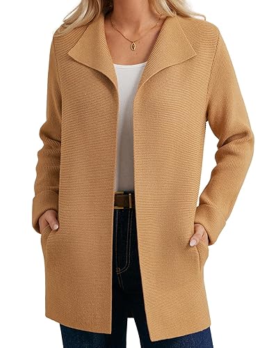 GRACE KARIN Women Long Cardigan Sweaters, Fall Chunky Sweater Jacket,
