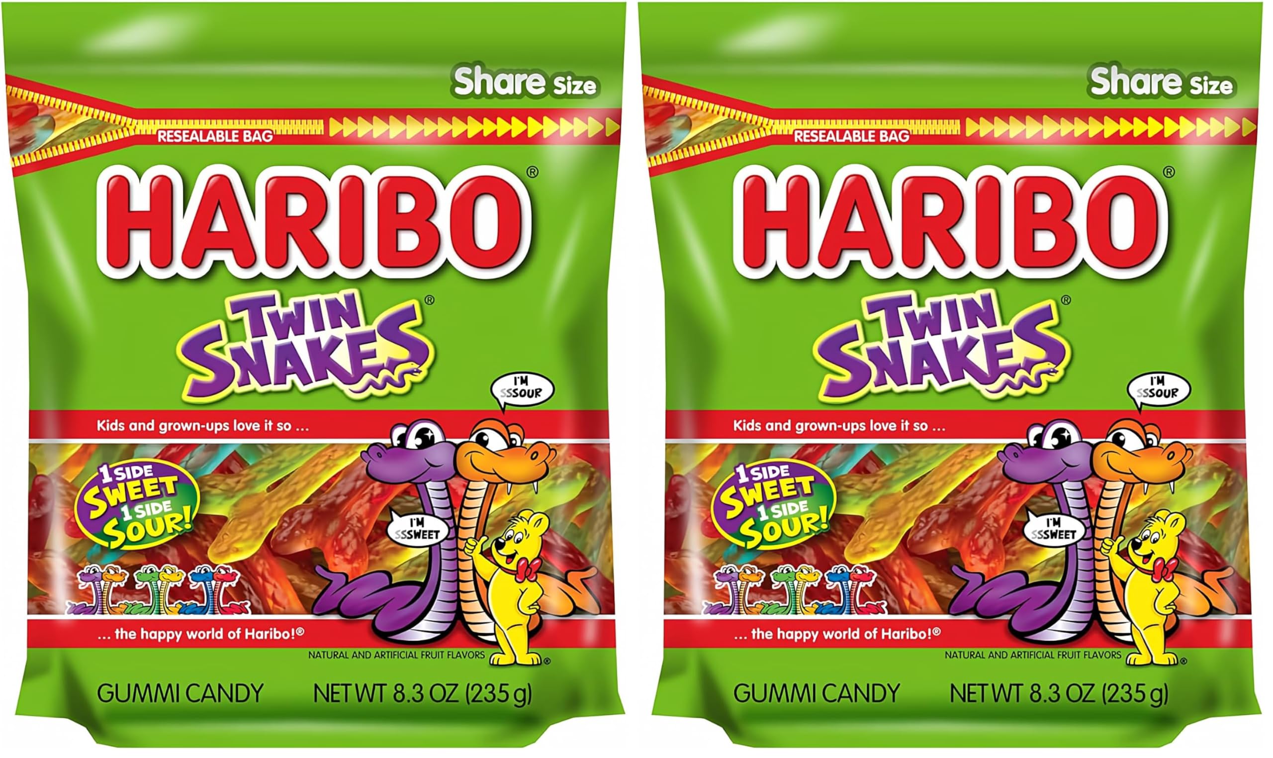 サプリメント harri Amazon.com : HARIBO Gummi Candy, Twin Snakes Sweet & Sour Gummy