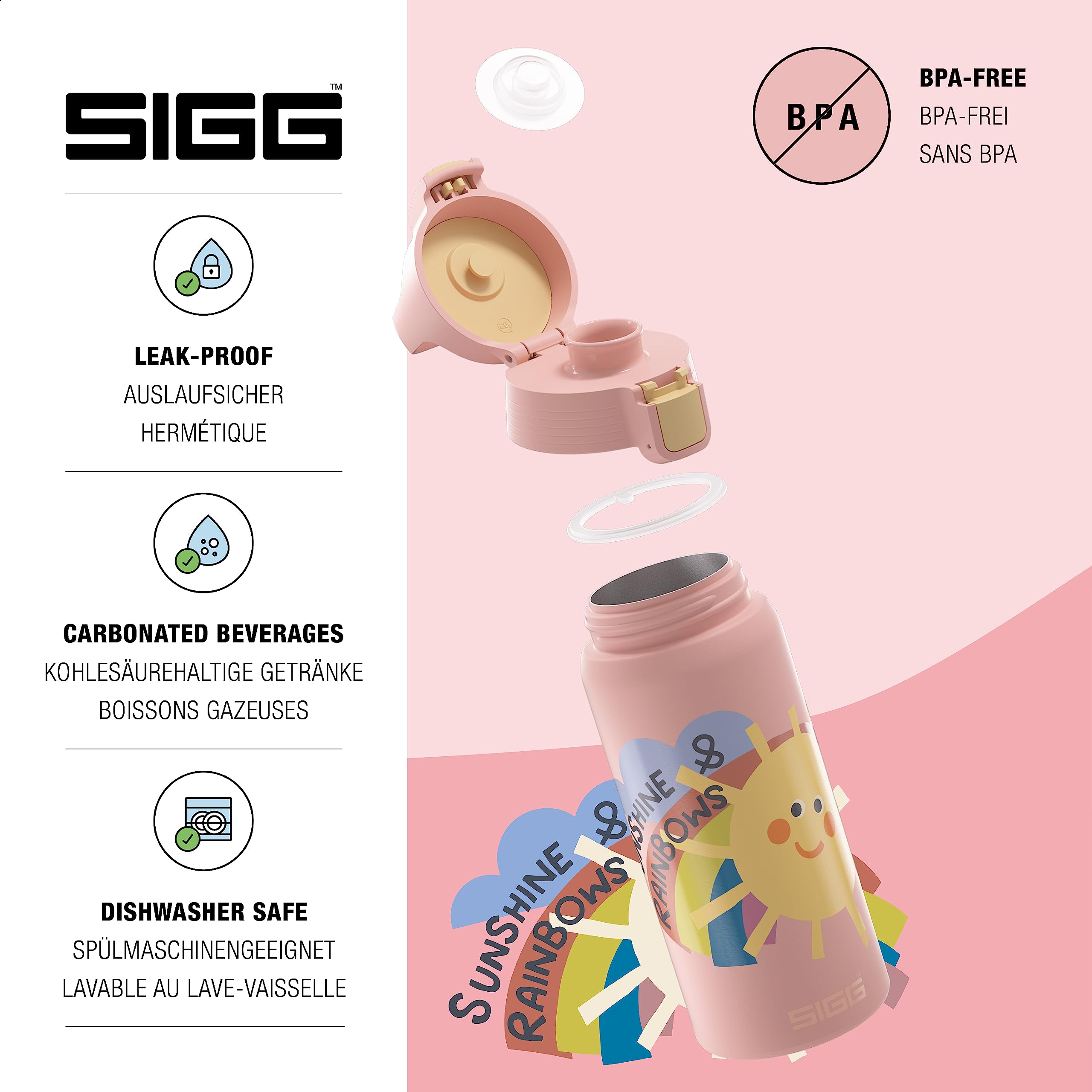 SIGG - Isolierte Trinkflasche Kinder - Shield Therm Kids & Edelstahl Trinkflasche Kinder - Shield One Uni Skate