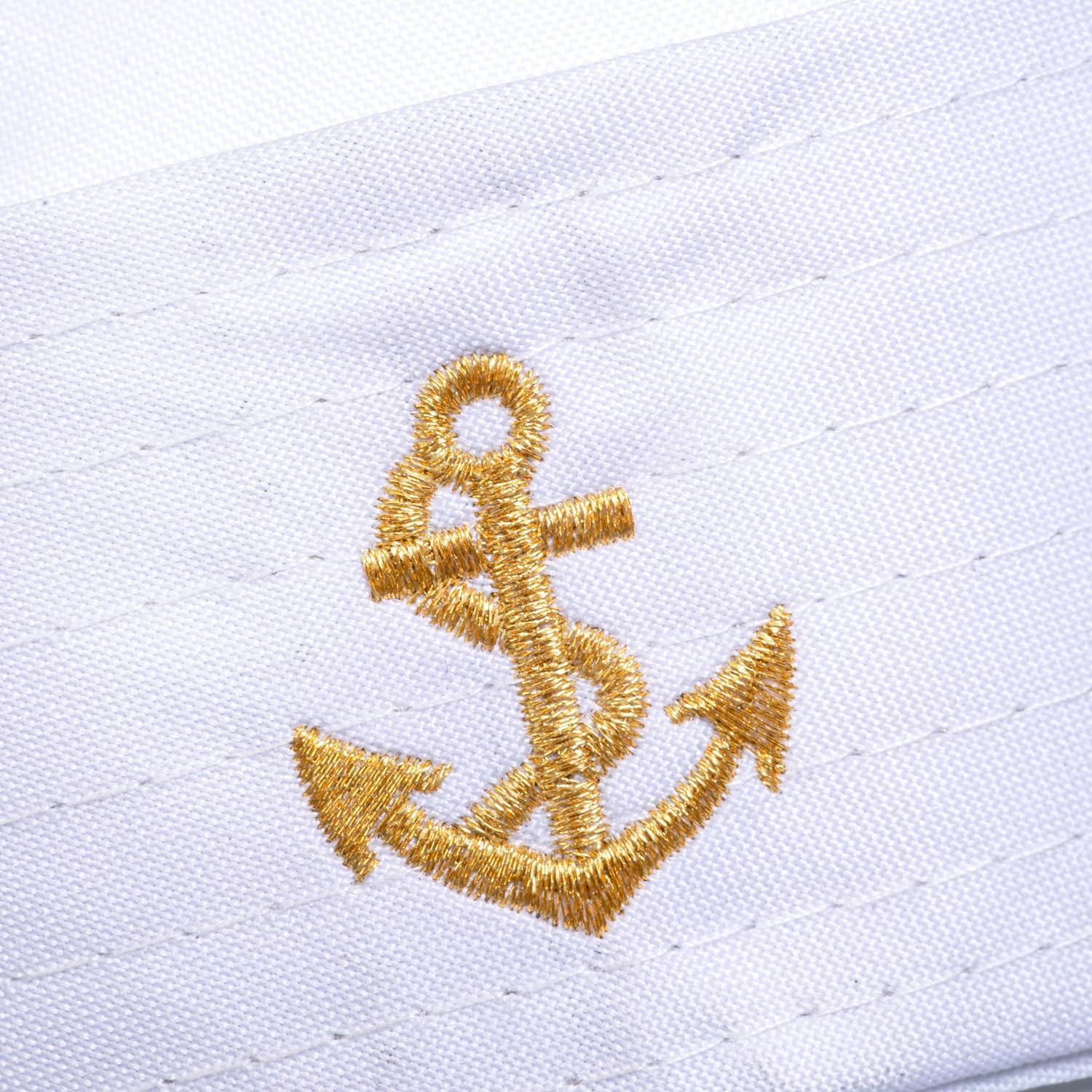 ALVOGIMOR White Sailor Captain Hat,Navy Sailor Captain Cap Sail Hats for Halloween Costume Dressing Up Party Accessory