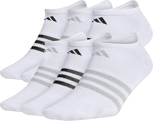 adidas Womens Superlite No Show Socks (6-pair)