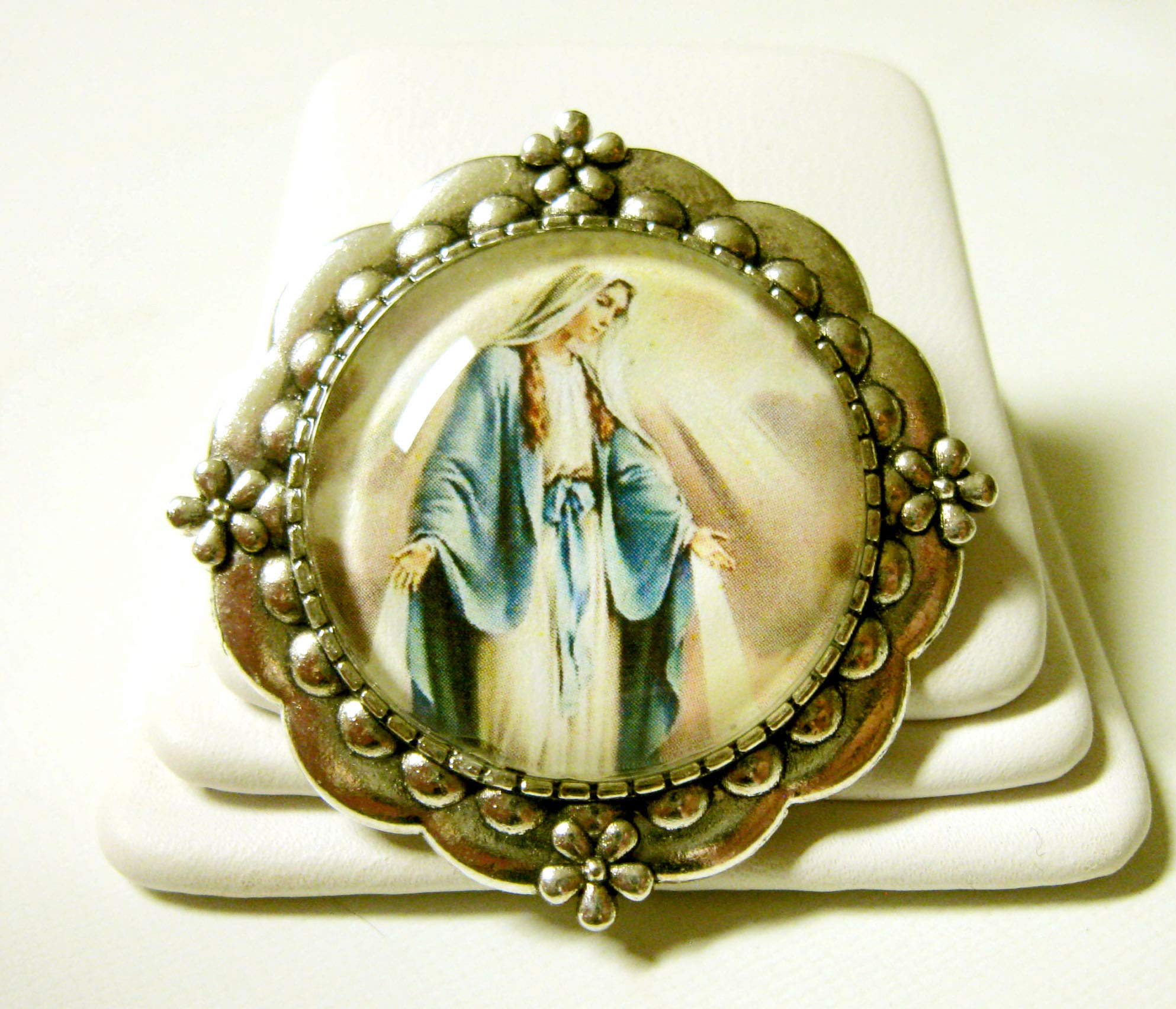 Miraculous medal pin/brooch - BR15-023