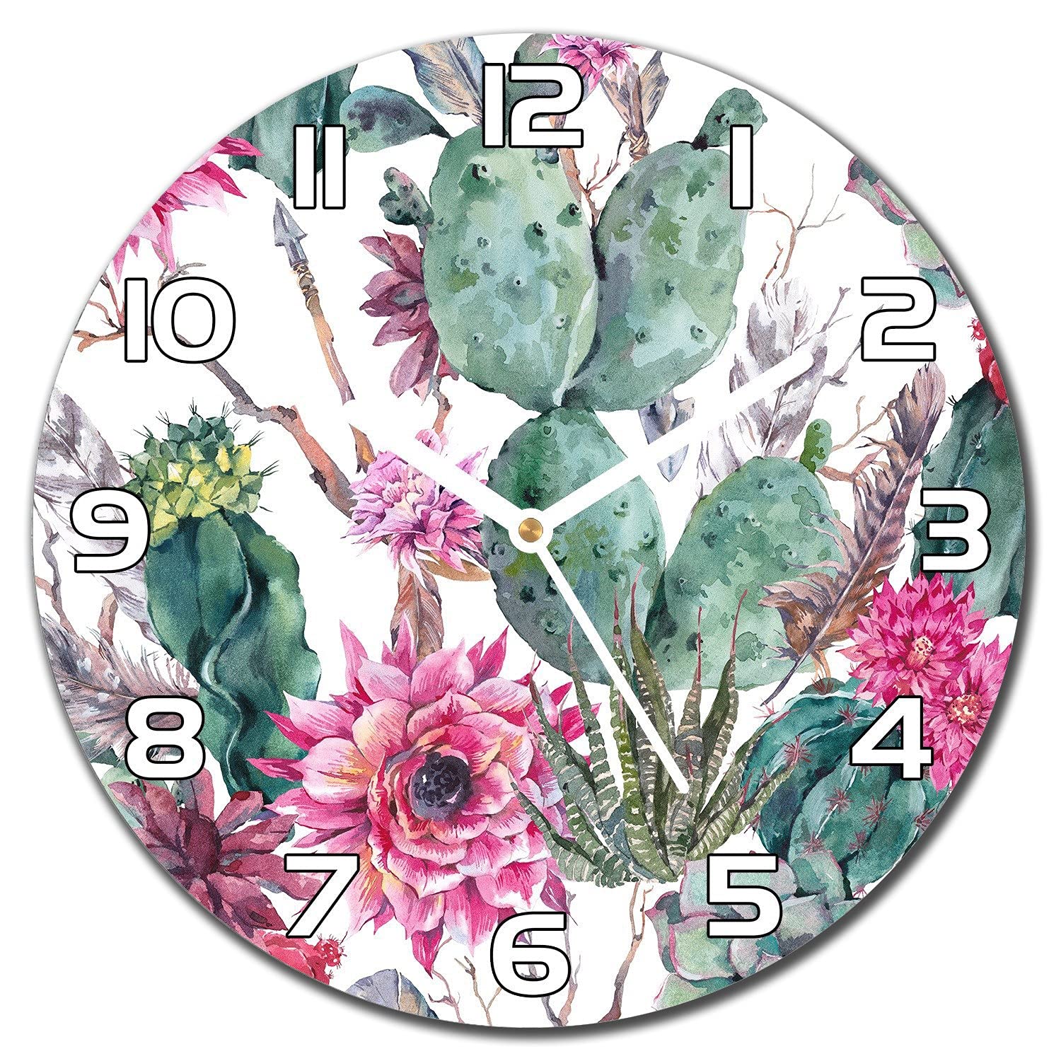 Horloge en verre moderne 30 cm pour sublimer votre décoration murale