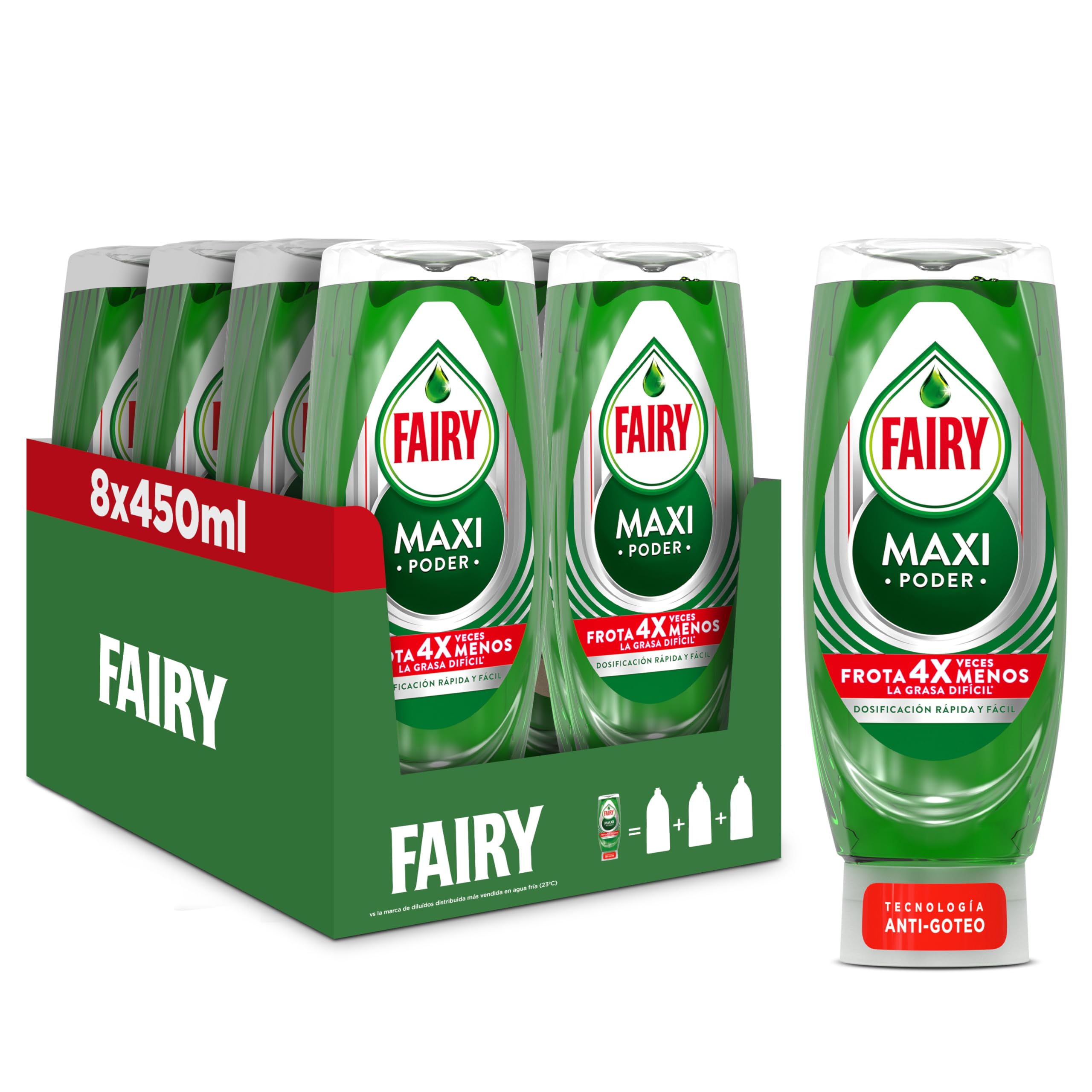 Fairy Maxi Poder: Lavavajillas Líquido Antigrasa 3,6L