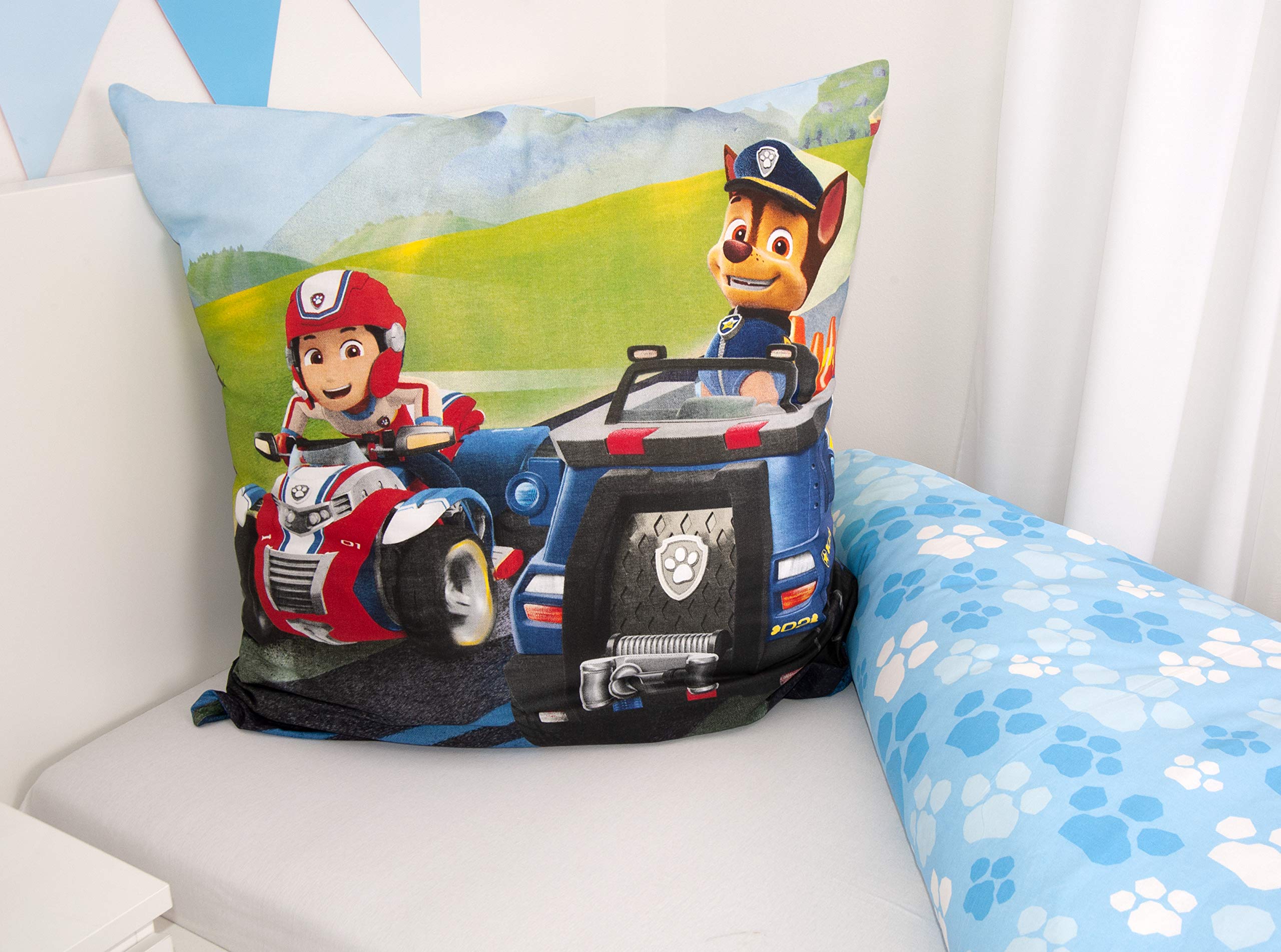 Herding Paw Patrol Beddengoedset, kussensloop 80 x 80 cm, dekbedovertrek 135 x 200 cm, met knoopsluiting, 100% katoen/flanel, meerkleurig Herding Paw Patrol Beddengoedset, kussensloop 80 x 80 cm, dekbedovertrek 135 x 200 cm, met knoopsluiting, 100% katoen/flanel, meerkleurig
