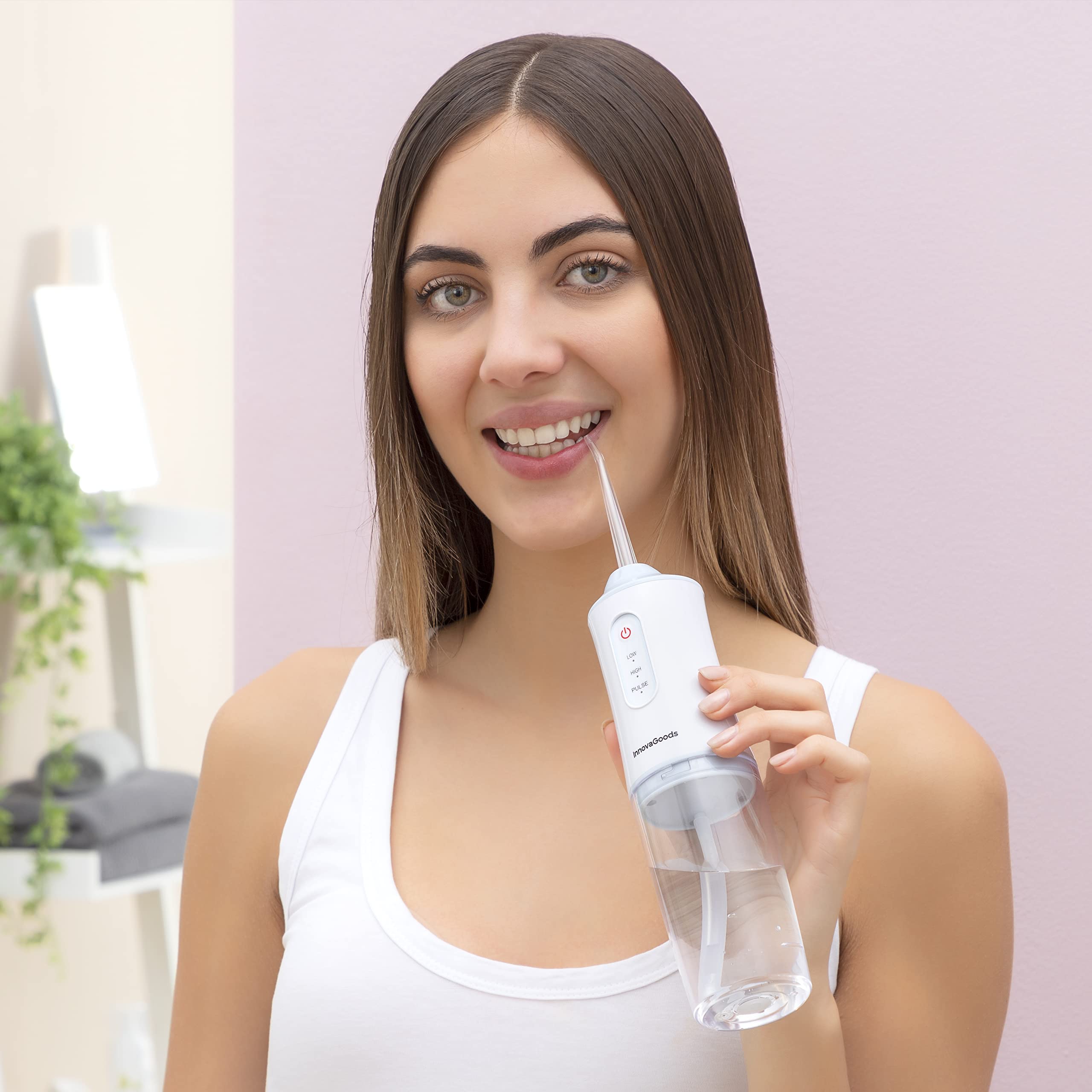Portable Rechargeable Oral Irrigator Denter InnovaGoods, White - Image 3