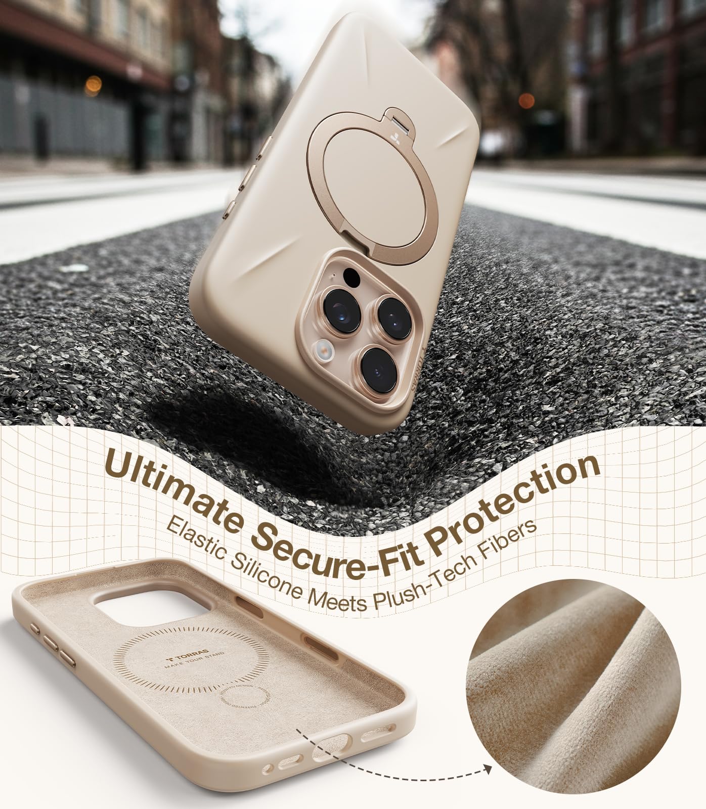 Amazon.com: TORRAS Magnetic for iPhone 16 Pro Max Case Silicone