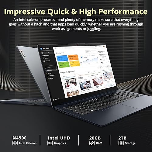Miniatura 4 de Lenovo IdeaPad 3 - Ofertas navideñas para portátiles, pantalla táctil FHD de 15.6 pulgadas, Intel Core i3-1115G4, 12 GB de RAM, 256 GB SSD, lector