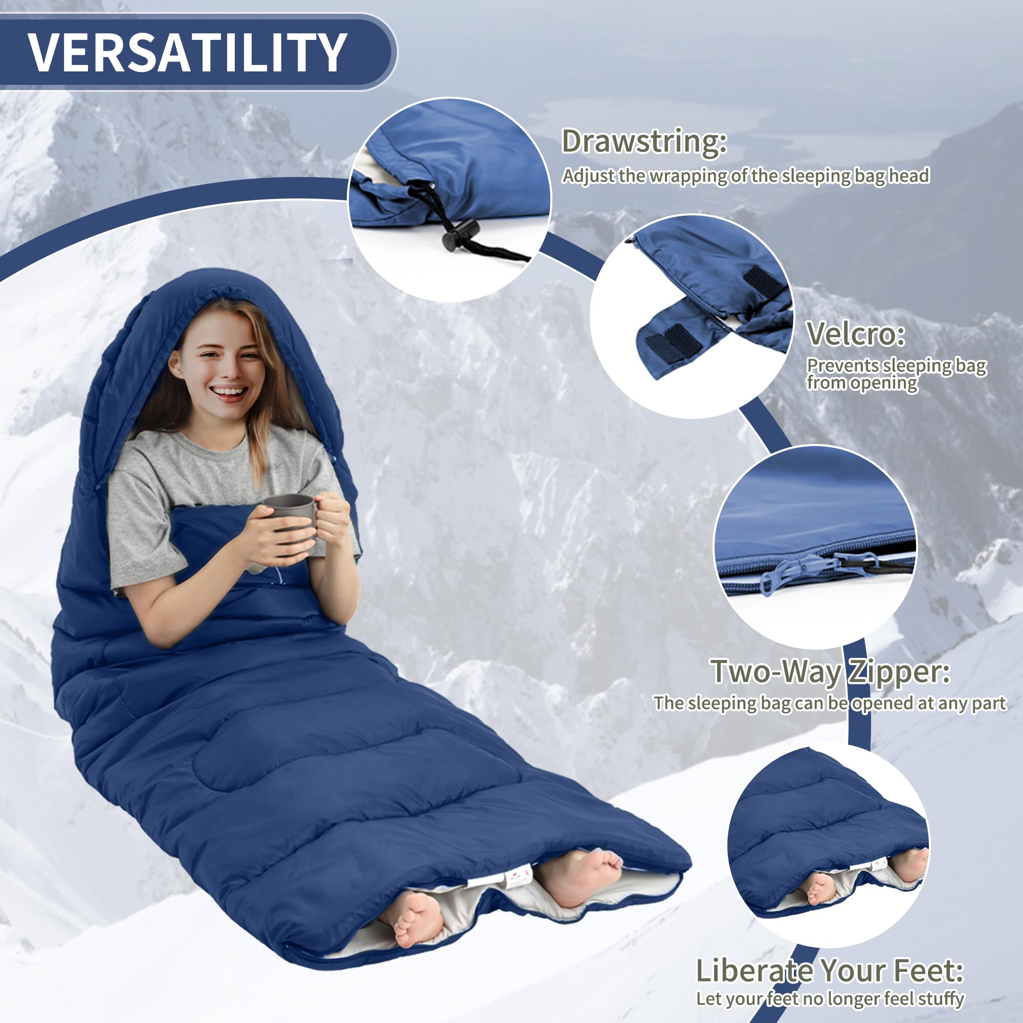 Sacco A Pelo Impermeabile Sacco A Pelo Estivo Naturehike - Ultraleggero 760g, Impermeabile, Per Campeggio E Trekking Sacco A Pelo Leggero - 4