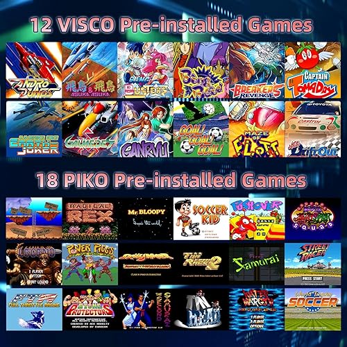 Miniatura 2 de NEOCADE Consola de juegos retro  30 juegos con licencia oficial y 9 emuladores, más de 30000 juegos clásicos, HDMI, controladores inalámbricos