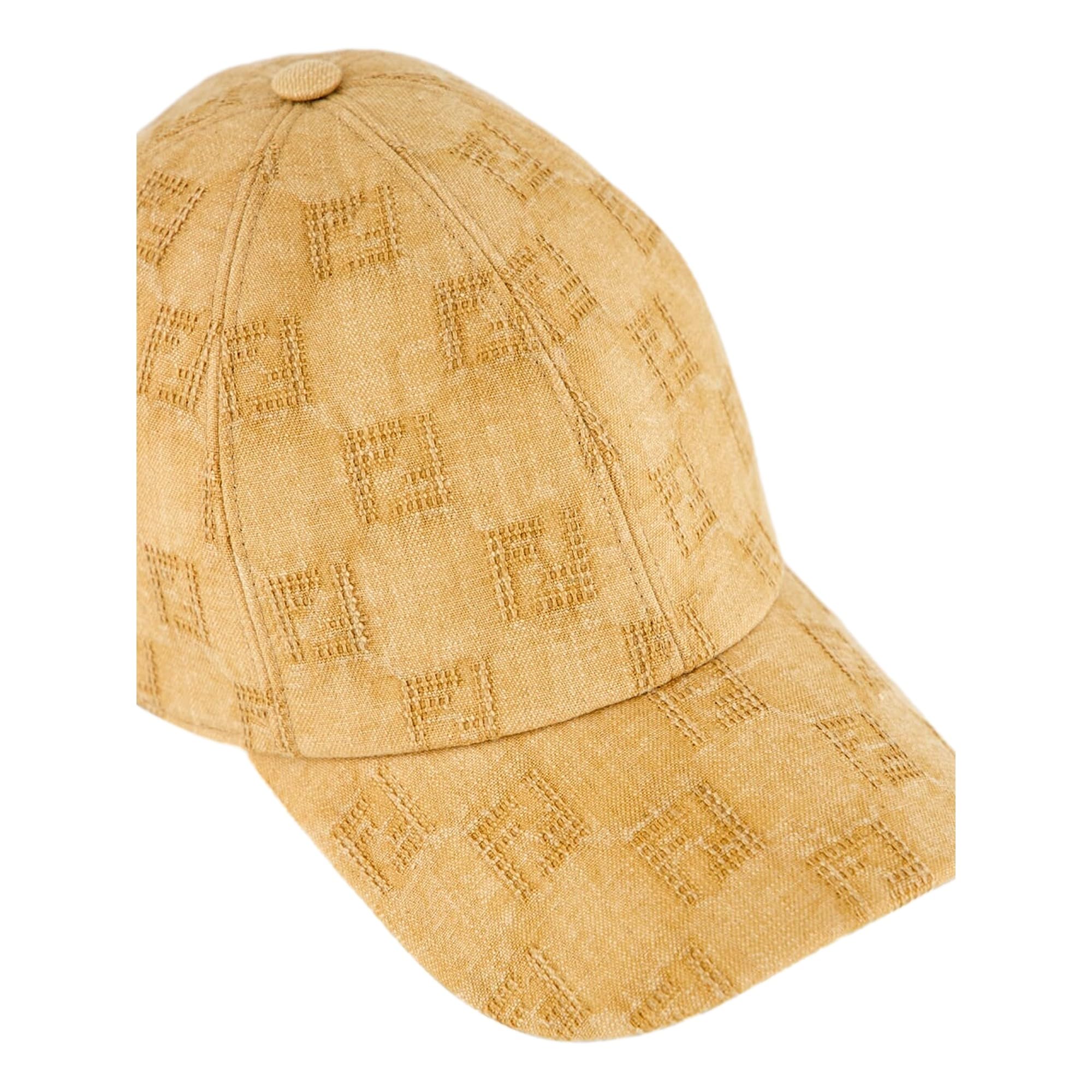 FF Canvas Mustard Tan Diamond Logo Baseball Cap Adjustable Medium New