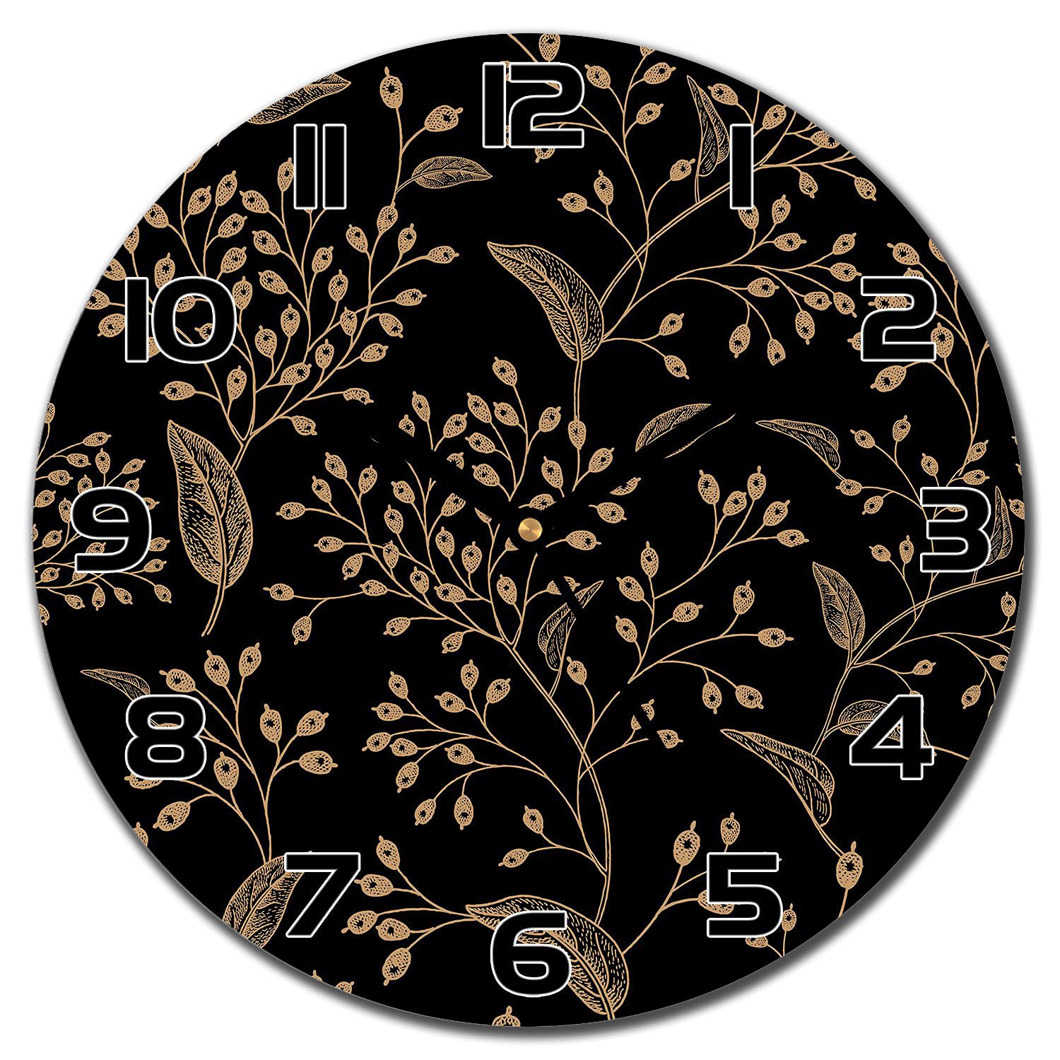 Horloge en verre moderne Or Rowan pour harmoniser la déco de votre pièce