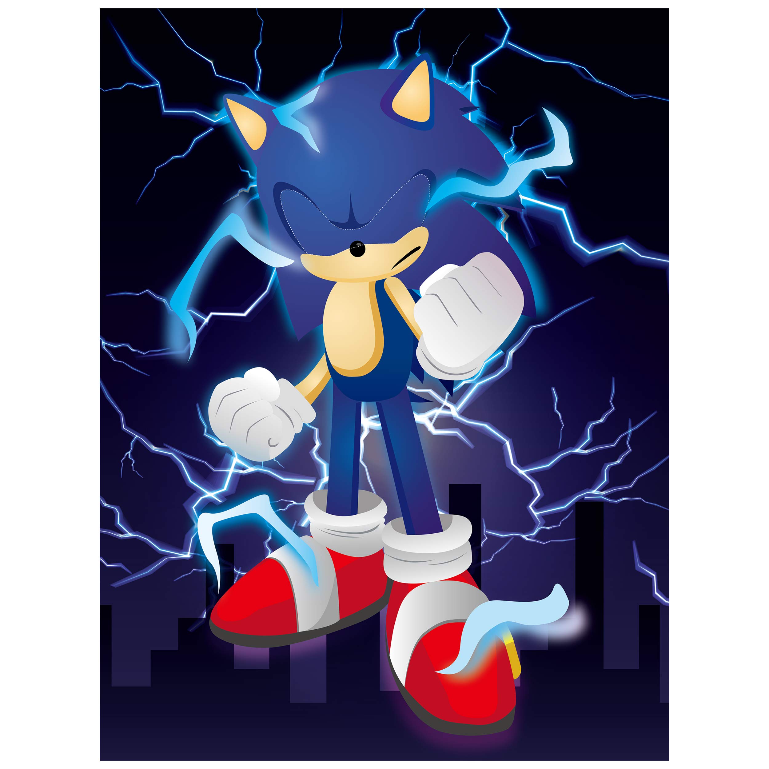 Buy Sonic Stickers Game Themed Pin the Tail Party Supplies Pin the Eyes