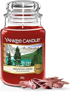 Yankee Candle bougie parfumée Chalet de montagne | Format jarre | Bougie longue durée jusqu’à 150 heures de combustion |Cadeaux parfaits pour les femmes