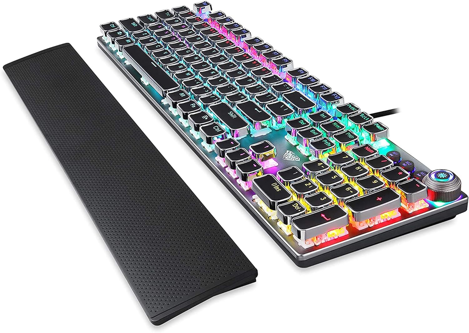 Bіg Sаlе Gaming Mechanical Keyboard, Metal Panel104 Anti-ghosting Keys,Brown Switches,Led Backlit,USB Wired, Wrist Rest,Good for Game and Office,for Computer PC Desktop Laptop(2088-Black) 60% оƒƒ Dіѕсоunt Gaming Mechanical Keyboard, Metal Panel104 Anti-ghosting Keys,Brown Switches,Led Backlit,USB Wired, Wrist Rest,Good for Game and Office,for Computer PC Desktop Laptop(2088-Black)