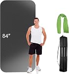 Large Yoga Mat for Women and Men, Extra Long and Wide Exercise Mat(84" x 32" x 1/4 inch), Large Non Slip Workout Mat for Yoga, Pilates, Fitness, Barefoot Workouts, Home Gym Studio
