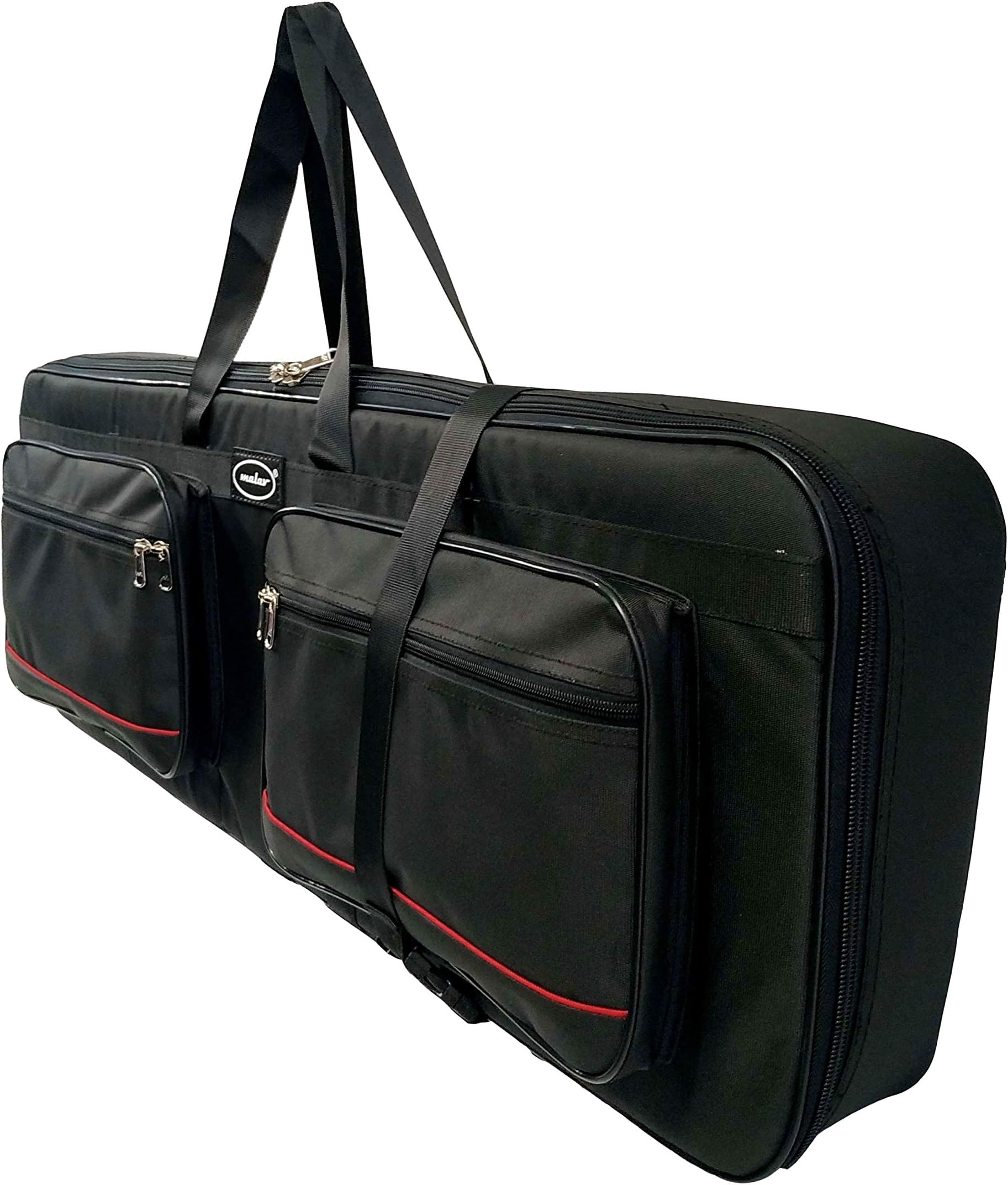 MALAV Fabric Roland XPS-30 & XP-30 Synthesizer Heavy Duty Thick Padded Cover Carry Bag with Shoulder Straps & Waist Belt, Black