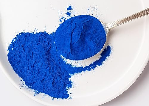Miniatura 5 de Polvo de espirulina azul orgánico, 8 onzas, sin OMG, extracto de algas azul verdoso puro crudo, vegano, no irradiado, ideal para jugos, licuados,