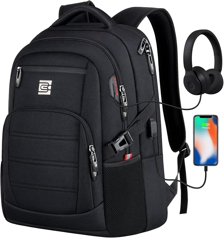 Bagsure Mochila de viagem para laptop, mochila para laptop resistente à água com porta de carregamento USB, bolsa universitária para homens e mulheres em oferta na Shopee Bagsure Mochila de viagem para laptop, mochila para laptop resistente à água com porta de carregamento USB, bolsa universitária para homens e mulheres em oferta na Shopee
