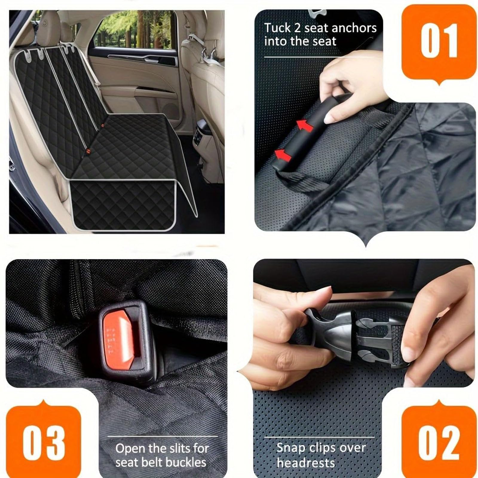 Copertina Sedile Auto Cane per Citroen C1 2005-2022 2023 2024 2025 AW1