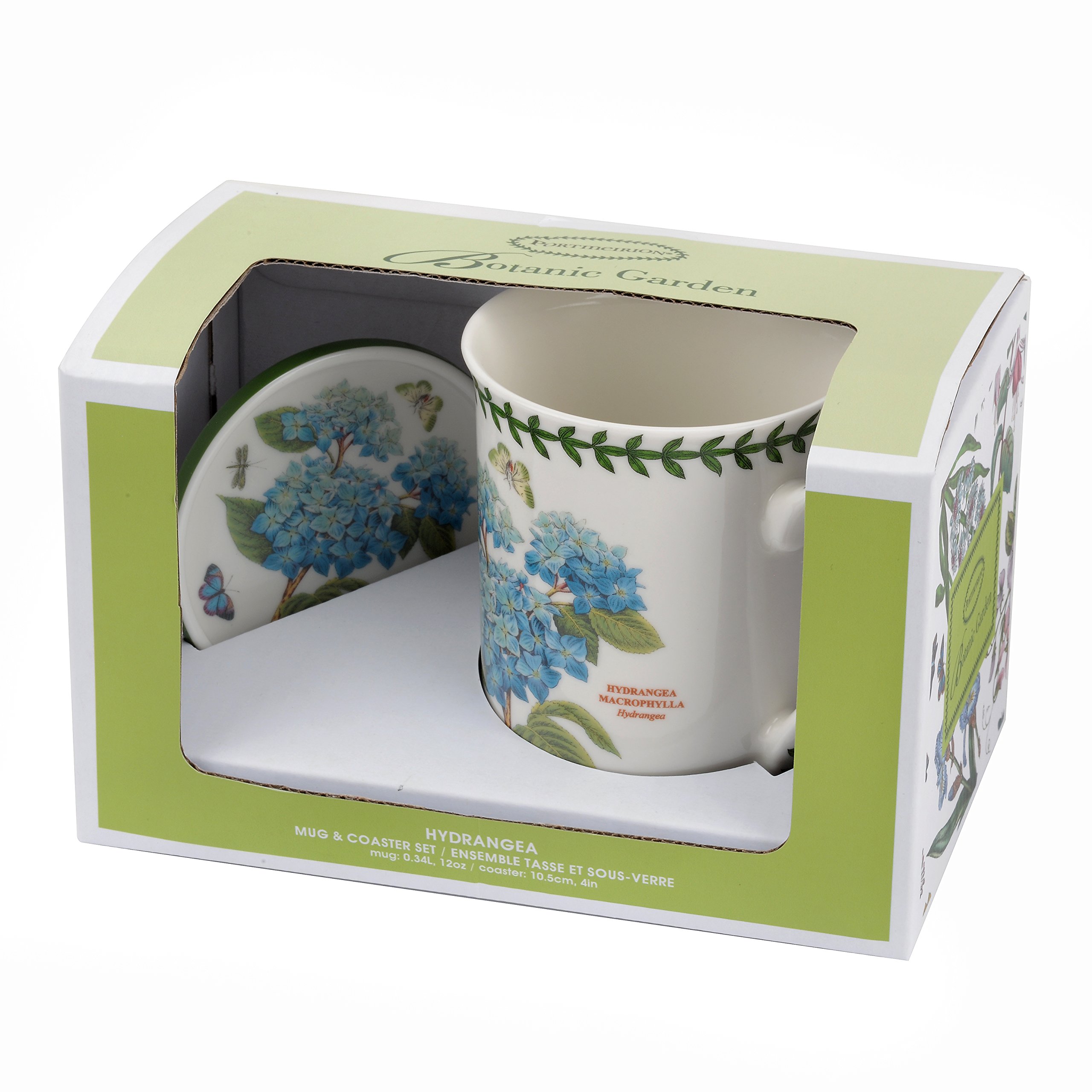 Portmeirion Home & Gifts BGHA58050 - Vaso Canton Magnolia, ceramica, pietra di luna, quarzo rosa, acquamarina, ametista