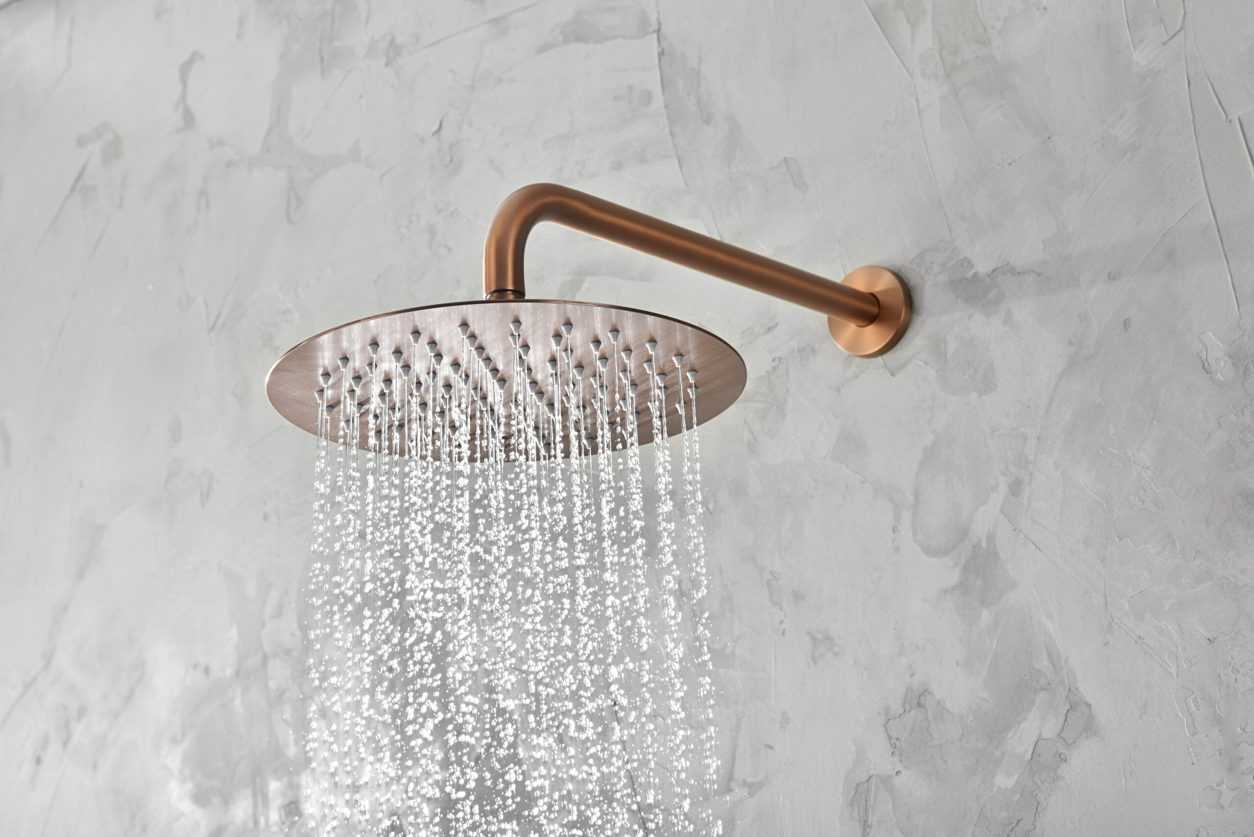 IMEX GPM039/ORC MONZA Conjunto Grifo Ducha Monomando Empotrado Oro Rosa Cepillado