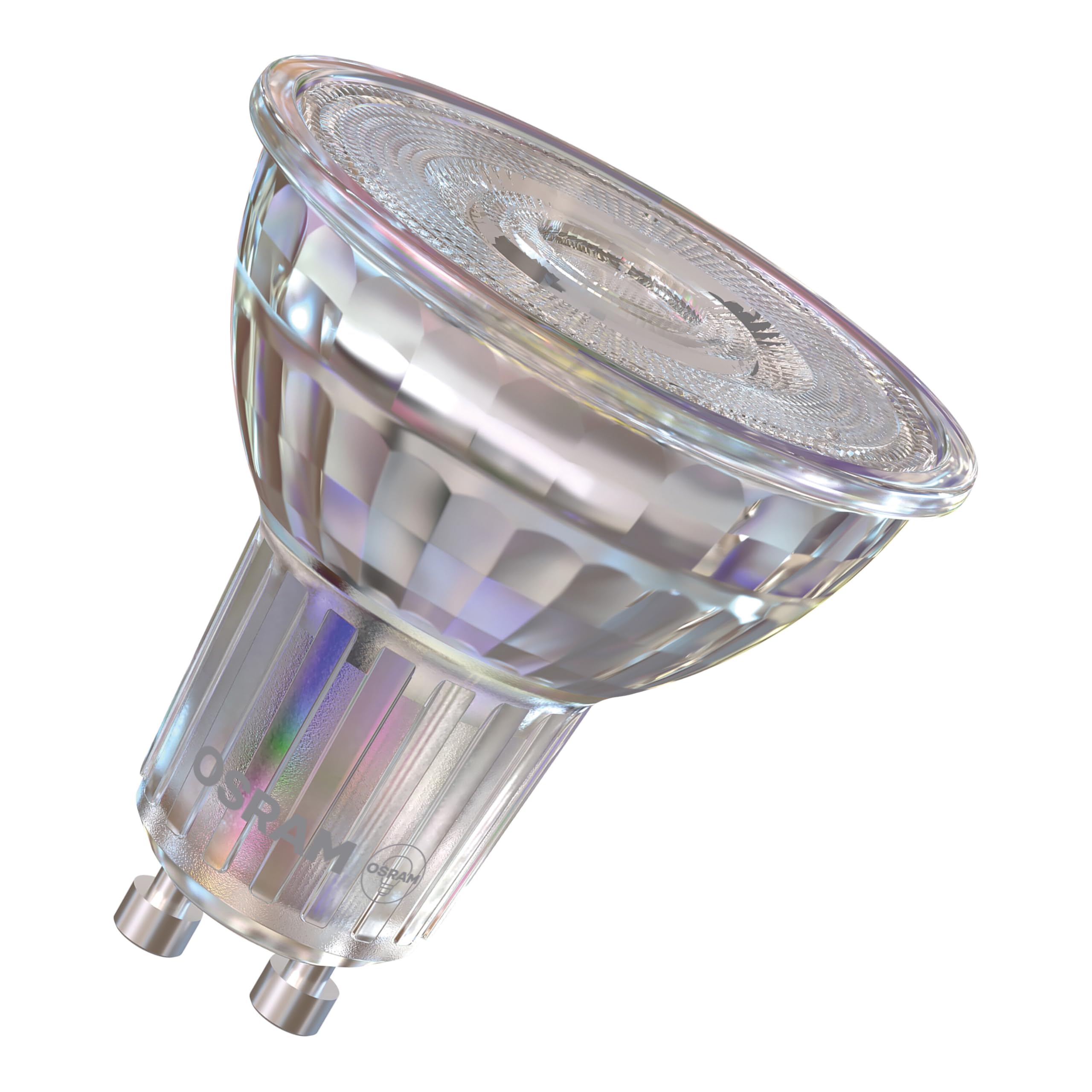 Osram LED-Spot Star PAR16 Reflektor, 2700 K warmweiß, 3,7 W, GU10, 36°, 350 lm, klar, für Spotbeleuchtung, Akzentlicht, Vitrinen, 15.000h