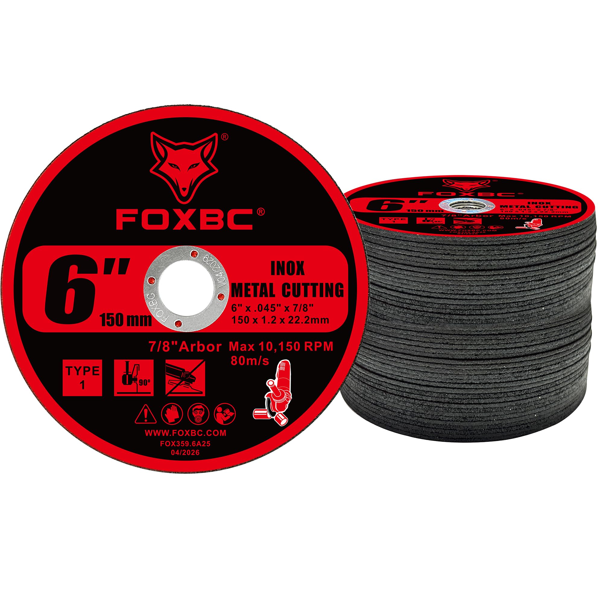 FOXBC Cut Off Wheels - 25 Pack for Metal -4