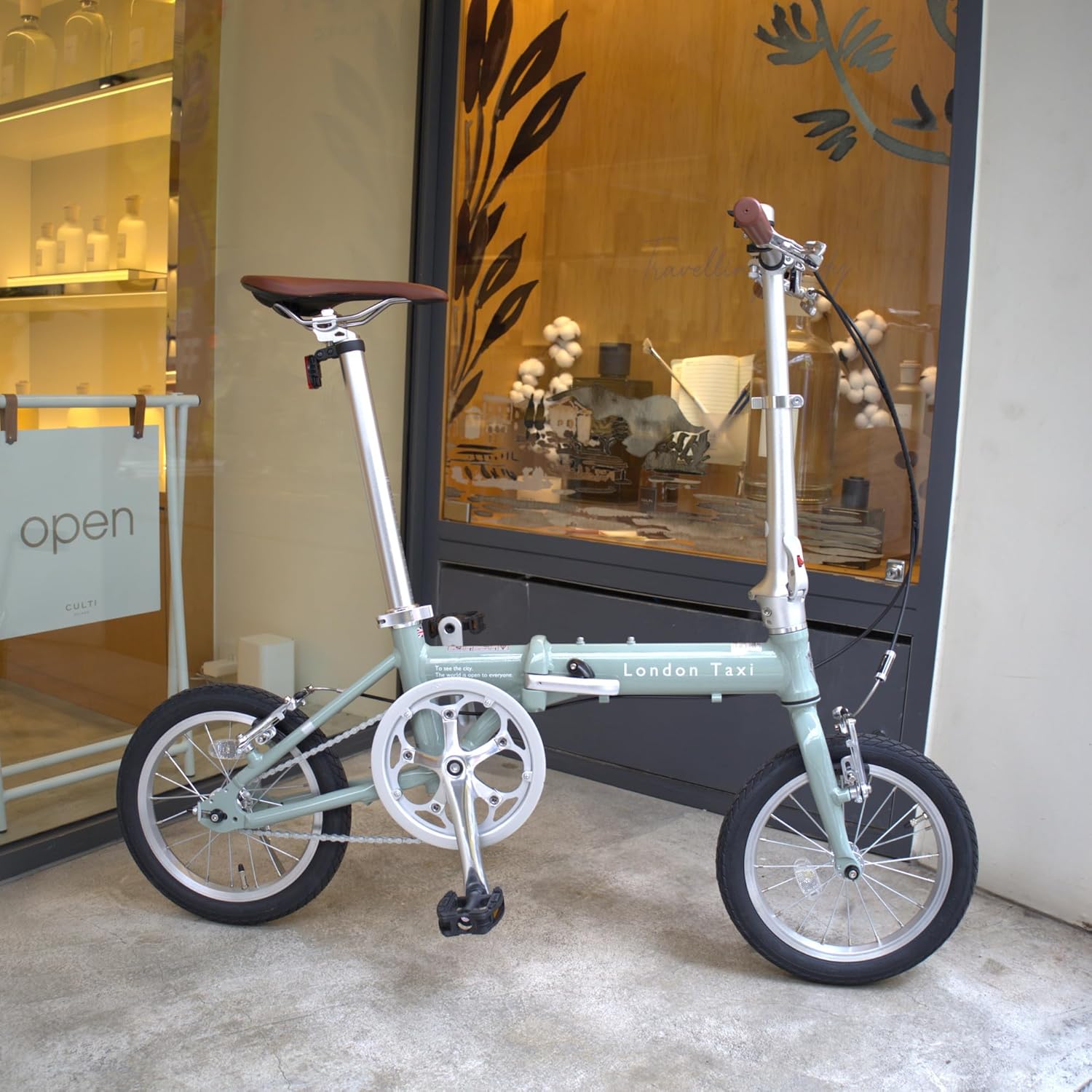 折りたたみ自転車 14インチ ミニベロ アルミ 軽量 スタンド付 ジェイド