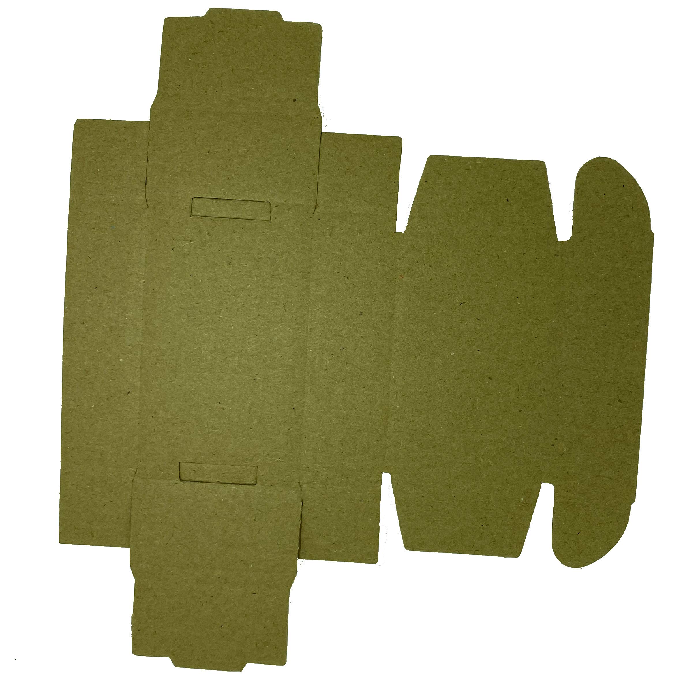 NKlaus scatola di cartone con coperchio a cerniera circa 500 pezzi 6x4x2cm confezione in carta kraft per piccoli regali promozionali marrone 1000
