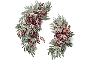 Artificial Roses Swag Wedding Arch Flowers Kit
