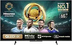 Hisense Smart TV UHD 4K QLED 65' Polegadas 65Q6N Google TV com HDR10+, Dolby Atmos, Sports Mode, Game Mode Plus e Compatível com Alexa