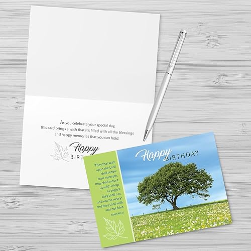 Miniatura 6 de Faithfully Yours Designer Greetings Landscape - Surtido de tarjetas de cumpleaños en caja, majestad de Dios con versículos bíblicos de las
