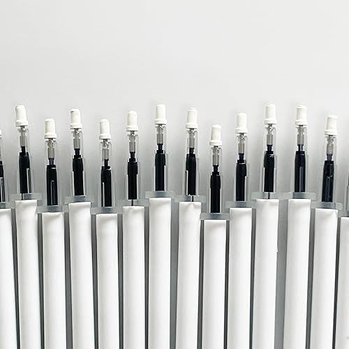 Miniatura 3 de Sencoo Paquete de 24 bolígrafos de tinta de gel azul de repuesto para bolígrafo de oficina